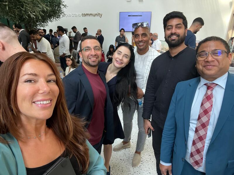 Celebrating with investors